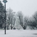 Plaza de Armas de Coyhaique (vista invernal).